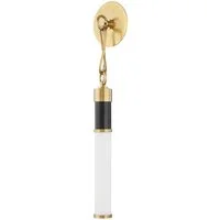 Huntington Single Wall Light, Light, Black/Brass/Bronze - Andrew Martin