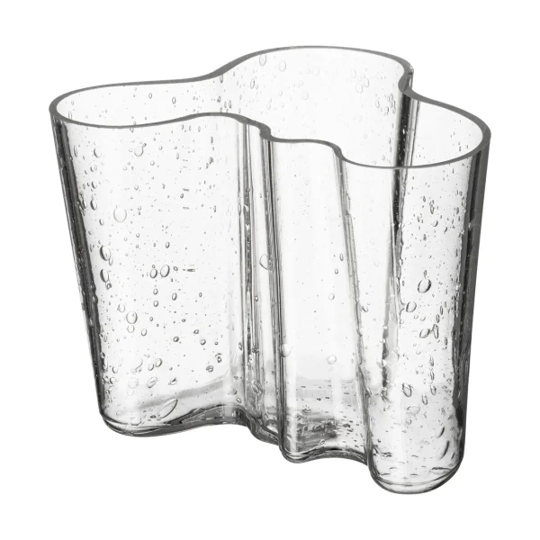 Iittala Alvar Aalto vase anniversary edition 120 mm Bubble glass clear