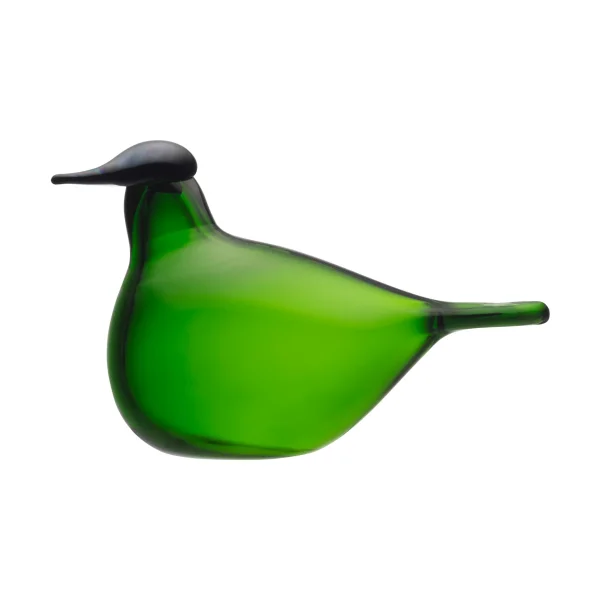 Iittala Chiffchaff glass bird Green, 13x8 cm