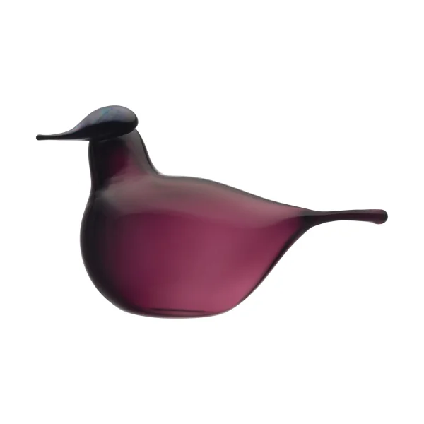 Iittala Chiffchaff glass bird Purple, 13x8 cm