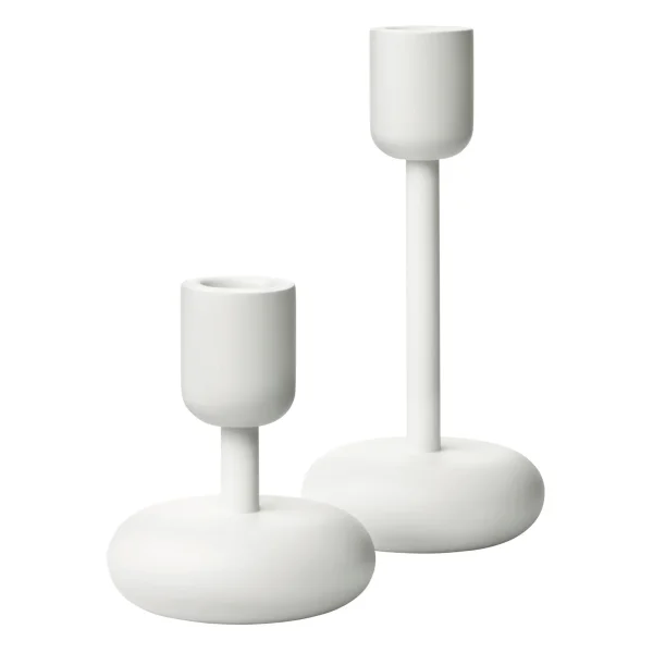 Iittala Nappula candle sticks set white