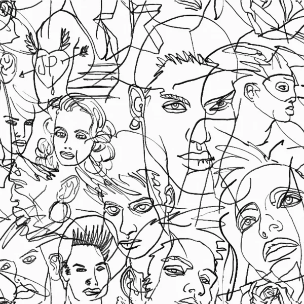 Jean Paul Gaultier | Croquis | Ecru/Noir