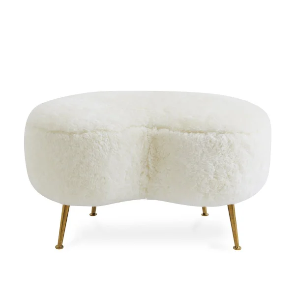 Jonathan Adler I Kidney Ottoman I Shearling