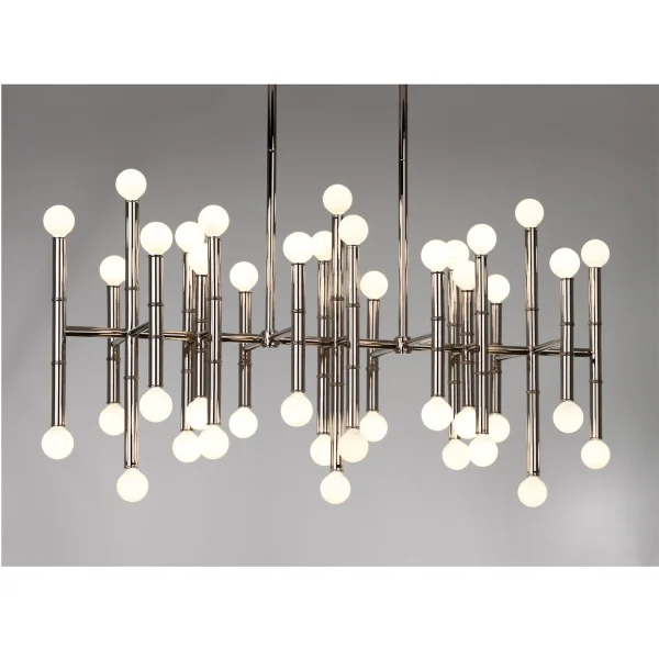 Jonathan Adler I Meurice Rectangle Chandelier I Nickel