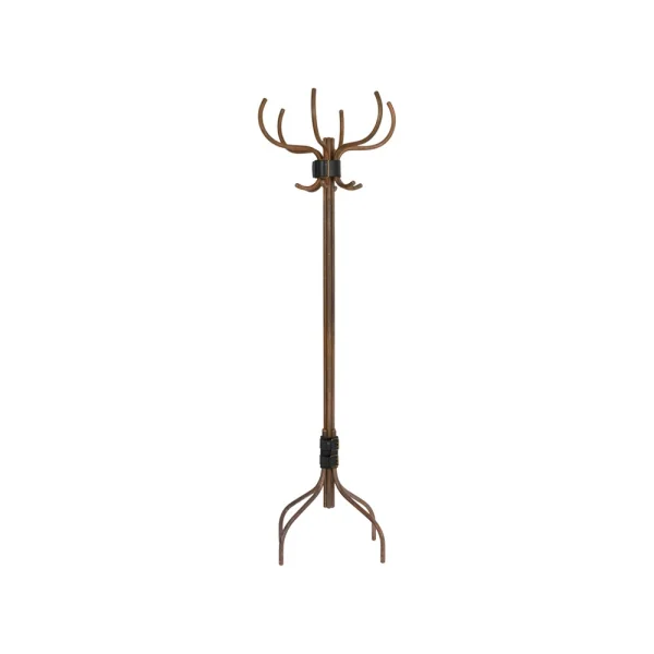 Källemo Babe coat rack Pre-burnished steel-black leather belt