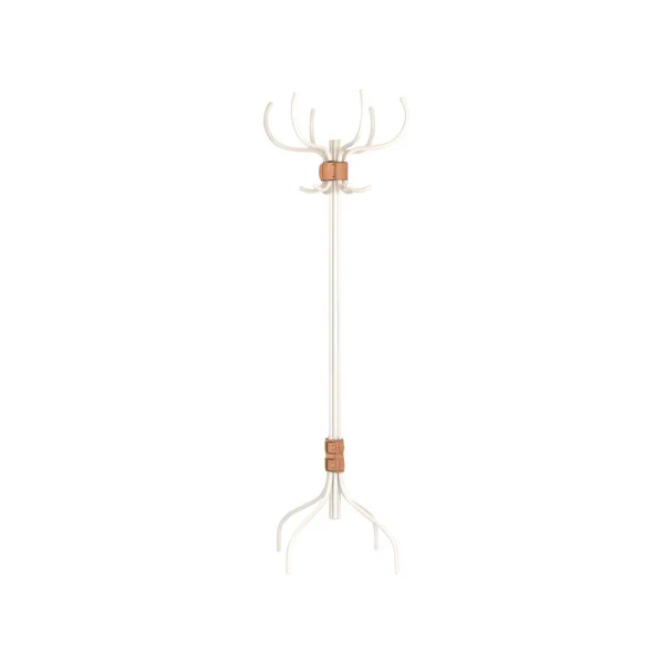 Källemo Babe coat rack White-natural leather belt