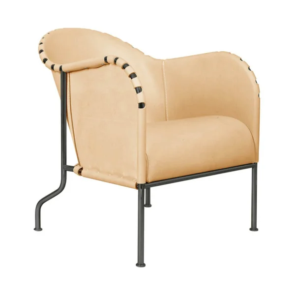 Källemo Bruno armchair Natural-black oxidized