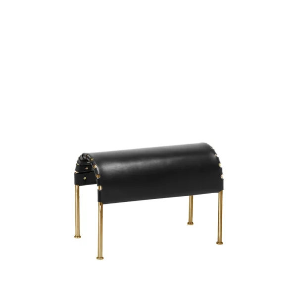 Källemo Bruno footstool Black-brass base