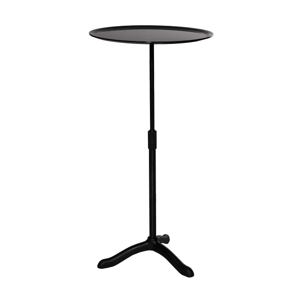 Källemo Cassis coffee table Ø37 cm Black anodized aluminum-black