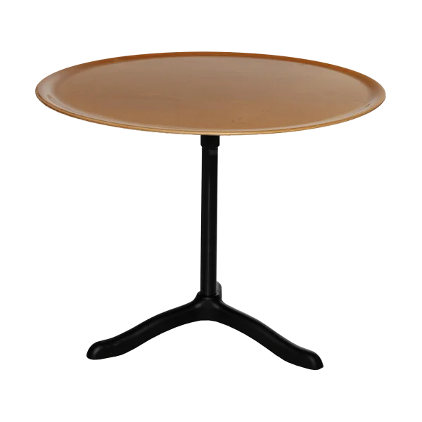 Källemo Cassis coffee table Ø47 cm Black anodized aluminum-birch