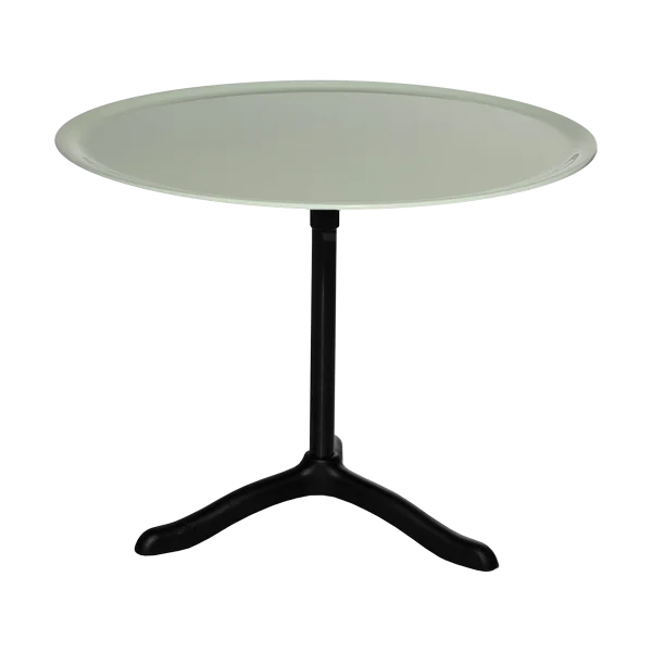 Källemo Cassis coffee table Ø47 cm Black anodized aluminum-surf green