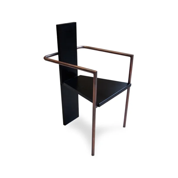 Källemo Concrete armchair Black copper-plated frame