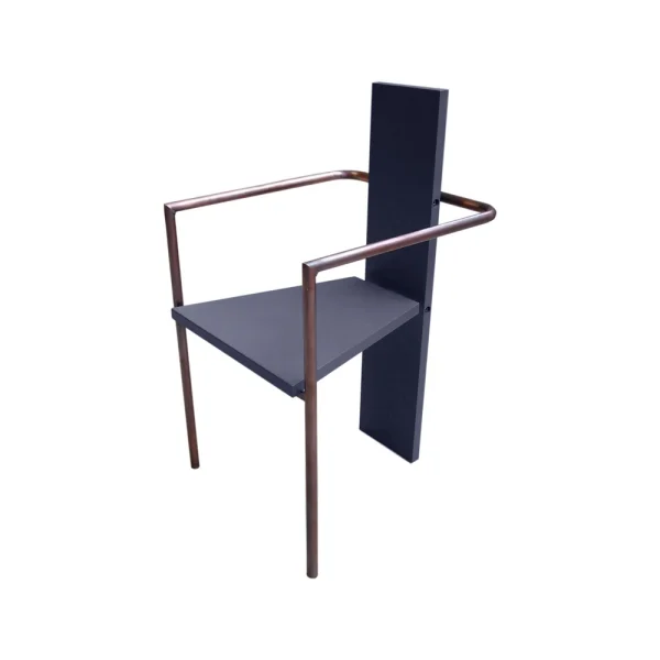 Källemo Concrete armchair Clay — copper-plated base