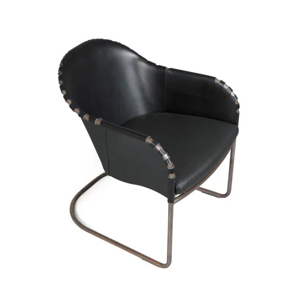 Källemo Ingo armchair Black-copper treated