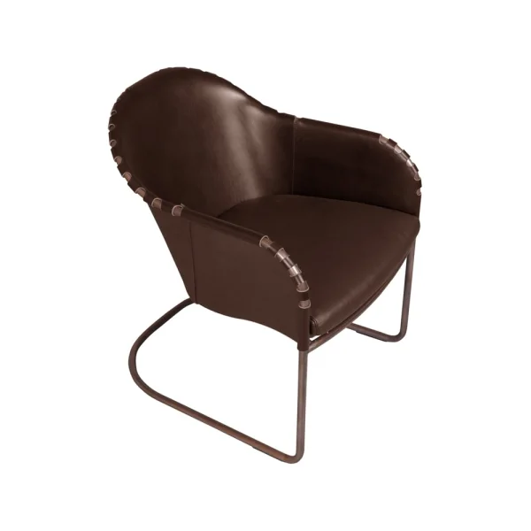 Källemo Ingo armchair Cigar brown-copper treated