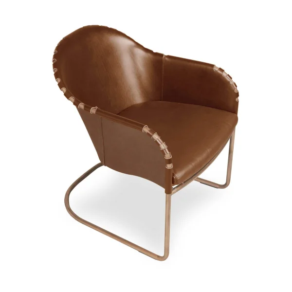 Källemo Ingo armchair Cognac-copper treated
