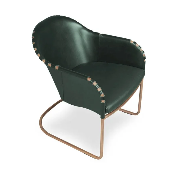 Källemo Ingo armchair Green-copper treated