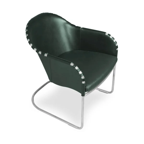 Källemo Ingo armchair Green-matte chrome
