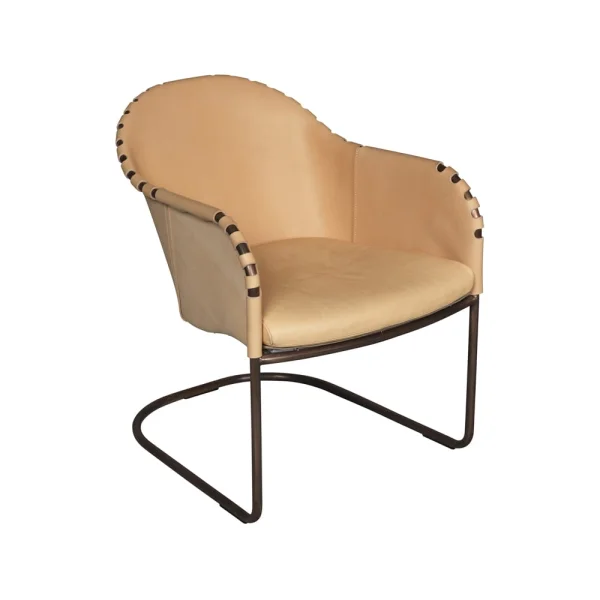 Källemo Ingo armchair Natur-copper treated