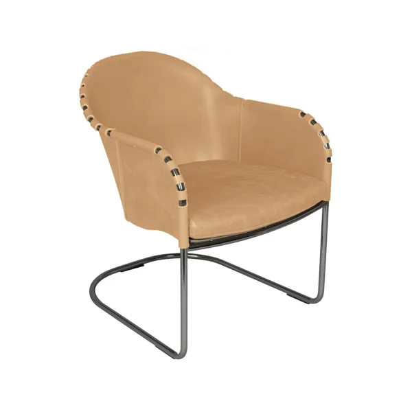 Källemo Ingo armchair Natural chrome