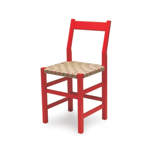Källemo Schablon chair Saddle girth natural-red frame