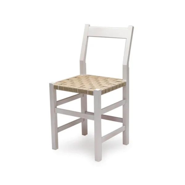 Källemo Schablon chair Saddle strap natural-white frame