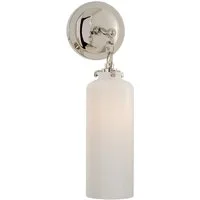 Katie Cylinder Wall Light Nickel, Light, Polished Nickel - Andrew Martin