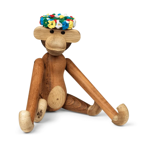 Kay Bojesen Denmark Kay Bojesen monkey small with midsummer wreath