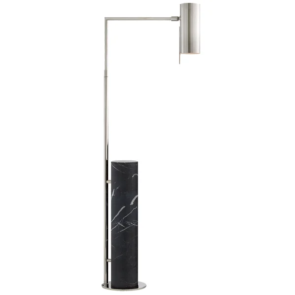 Kelly Wearstler | Alma Floor Lamp | Nickel & Black Marble