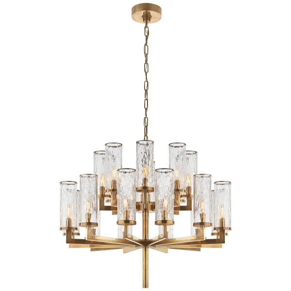 Kelly Wearstler | Liaison 2 Tier Chandelier | Antique Brass