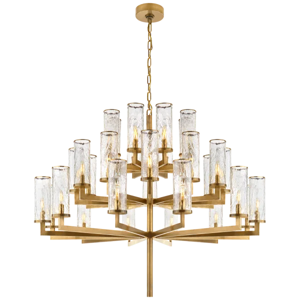 Kelly Wearstler | Liaison 3 Tier Chandelier | Antique Brass