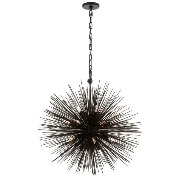 Kelly Wearstler | Strada Round Pendant Medium | Aged Iron