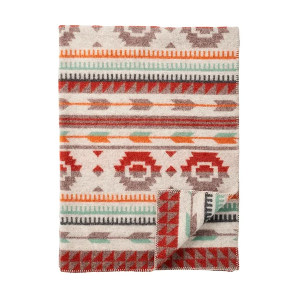 Klippan Yllefabrik Arrow wool blanket 130x180 cm Multi