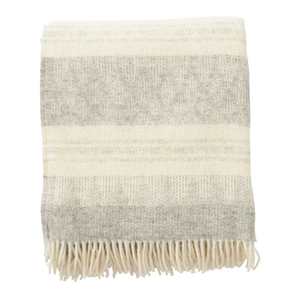 Klippan Yllefabrik Freja wool throw grey