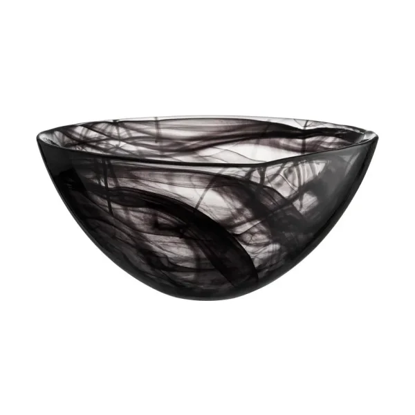 Kosta Boda Contrast bowl 350 mm Black-black