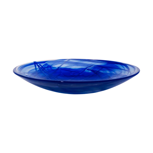 Kosta Boda Contrast saucer 380 mm Blue-blue