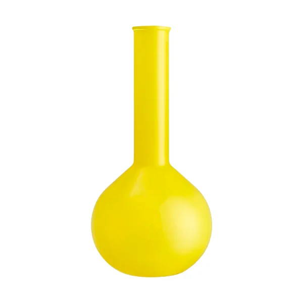 Kosta Boda Lab round flask vase 31.5 cm Yellow