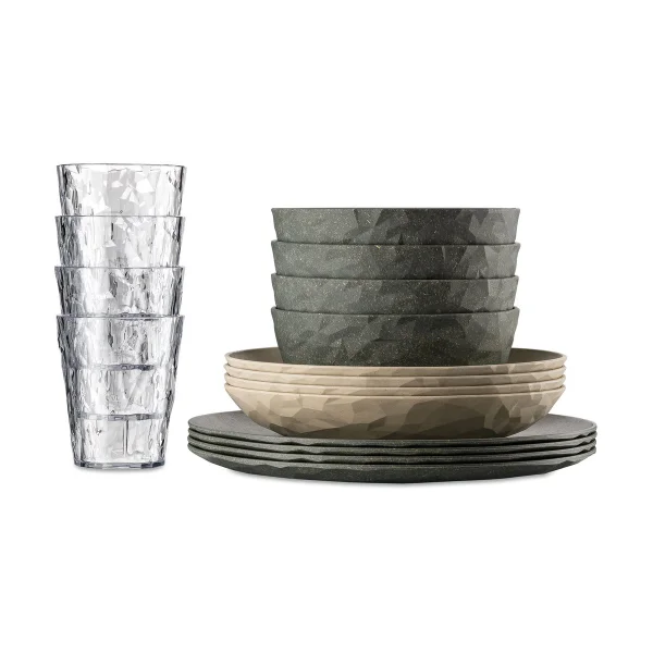 Koziol Club Göteborg set 16 pieces biocirular thermoplastic Multi