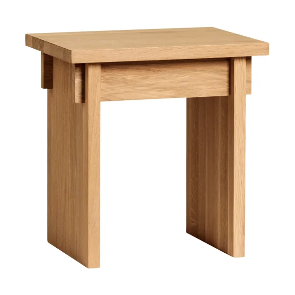 Kristina Dam Studio Artisan stool 30x40 cm Warm lacquered oak