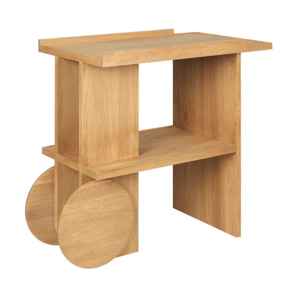Kristina Dam Studio Axis side table 42x80 cm Warm lacquered oak