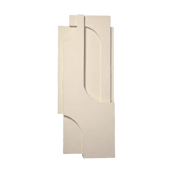 Kristina Dam Studio Serif Relief wall decoration L Off white
