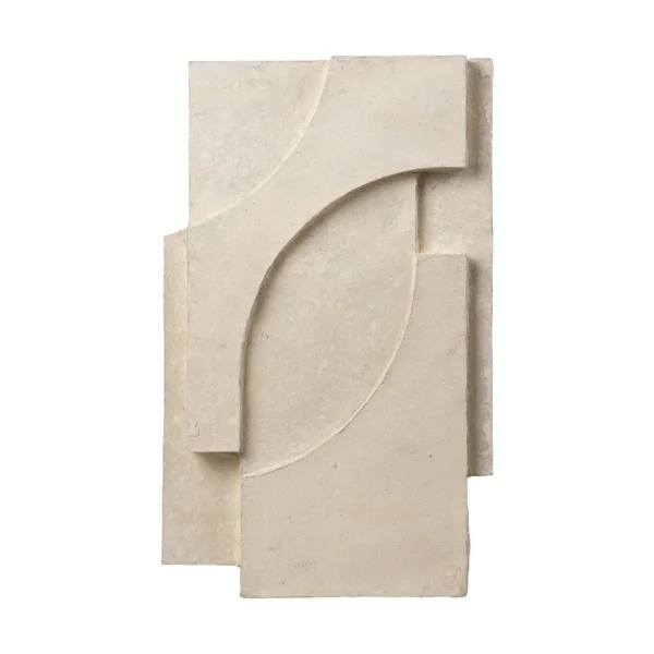 Kristina Dam Studio Serif Relief wall decoration M Off white