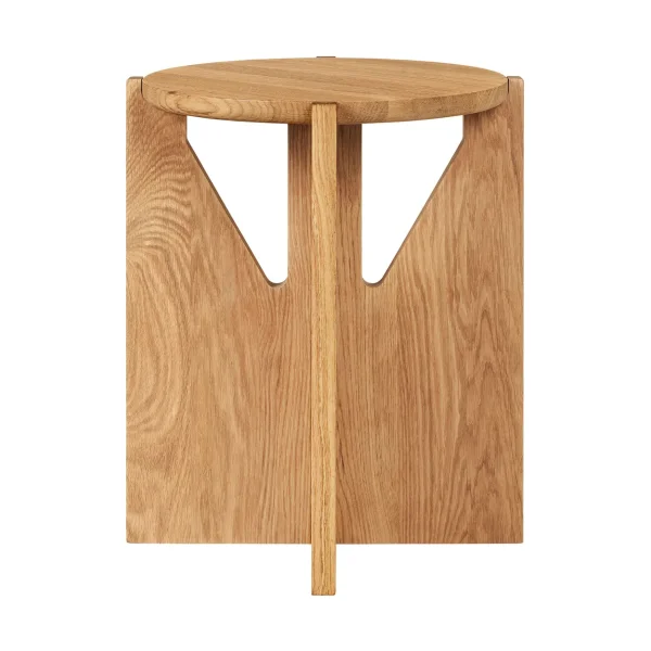 Kristina Dam Studio Simple stool Ø36 cm Warm lacquered oak