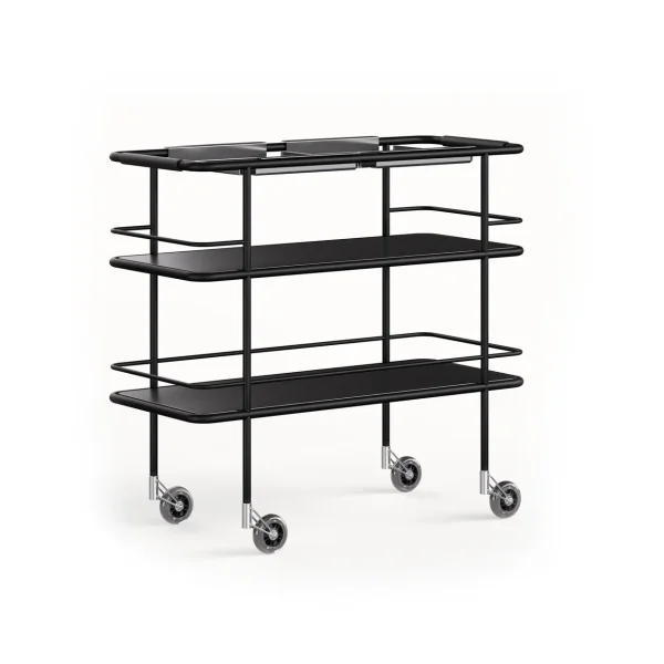 Lammhults Cargo Support serving trolley Black