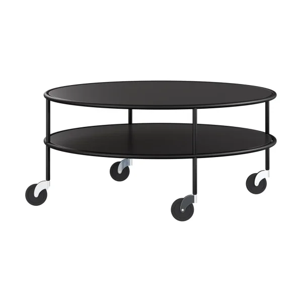 Lammhults Chicago coffee table Black laminate, Ø90 cm