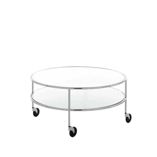 Lammhults Chicago III coffee table White laminate-chrome