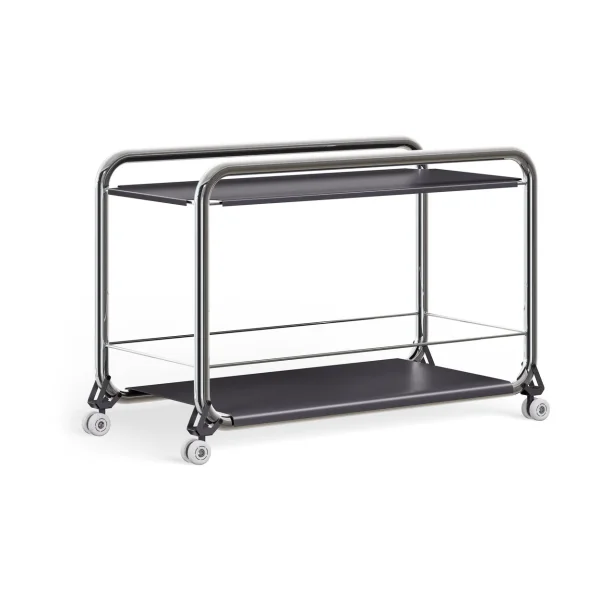 Lammhults Tension trolley Chrome-graphite texture