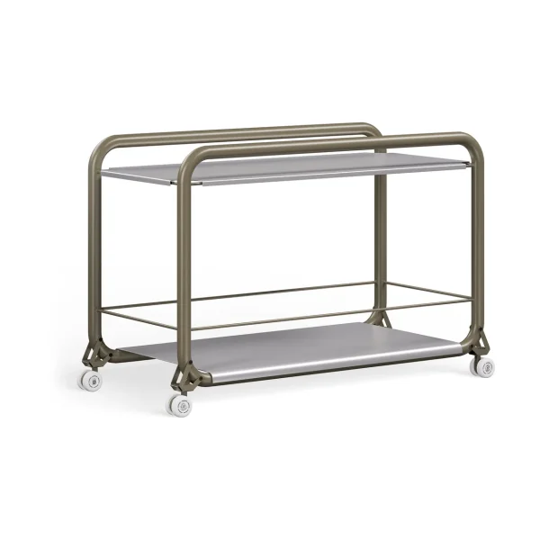 Lammhults Tension trolley Grey green-stainless steel