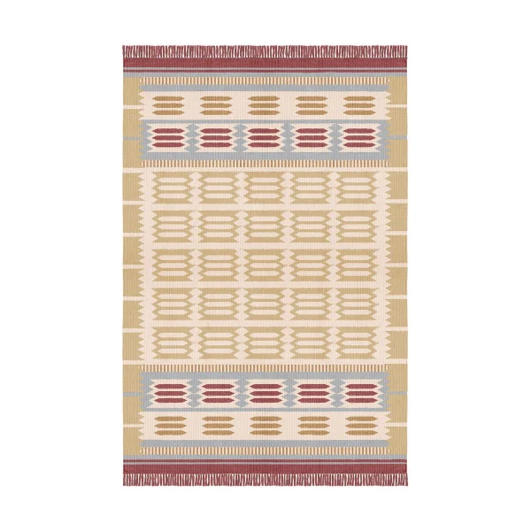 Layered Röllakan Hilma wool carpet Meadow, 200x300 cm