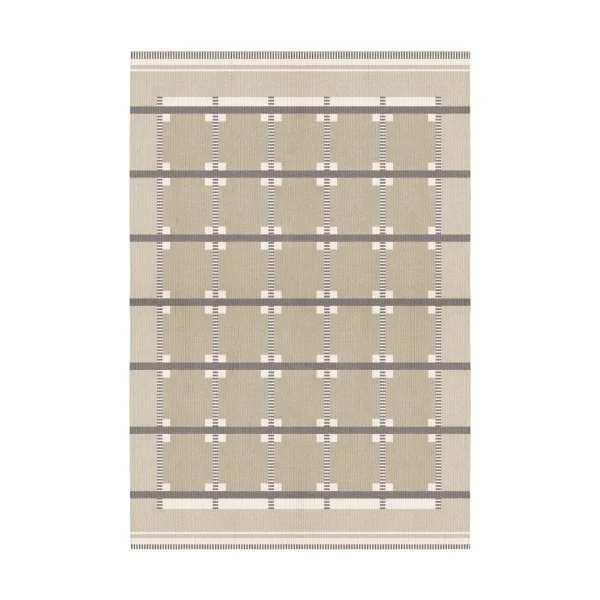 Layered Röllakan Ruth wool rug Almond, 300x400 cm